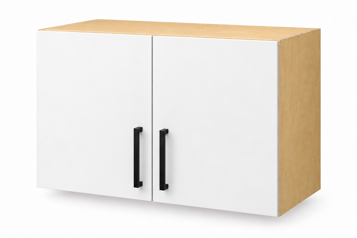 Garage Cabinet Wall 30"/36" Wide, 24" High, 15" Deep, Birch Plywood Box