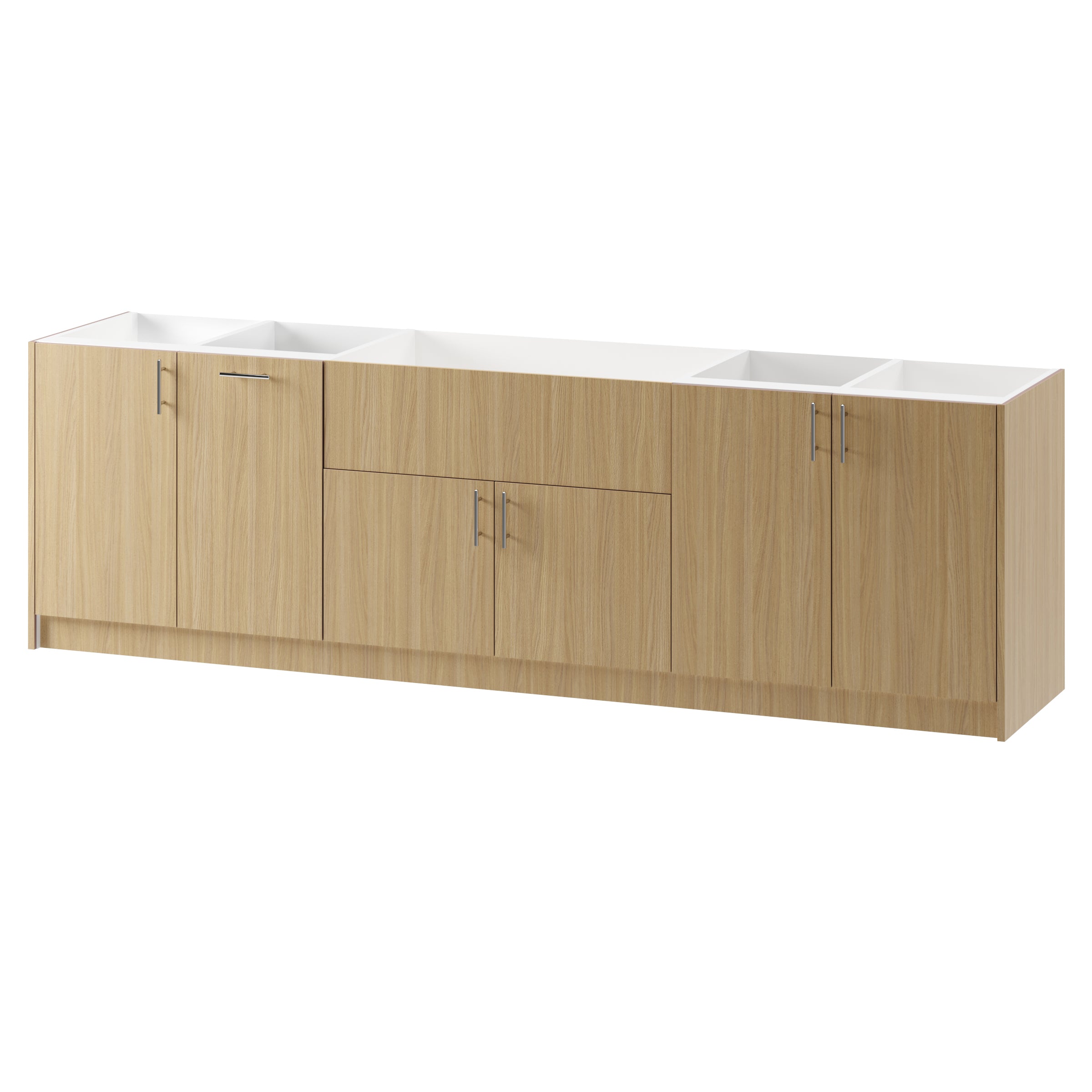 5-cabinets 115.65 in. x 34.5 in. x 24 in. Outdoor Kitchen Cabinet Set