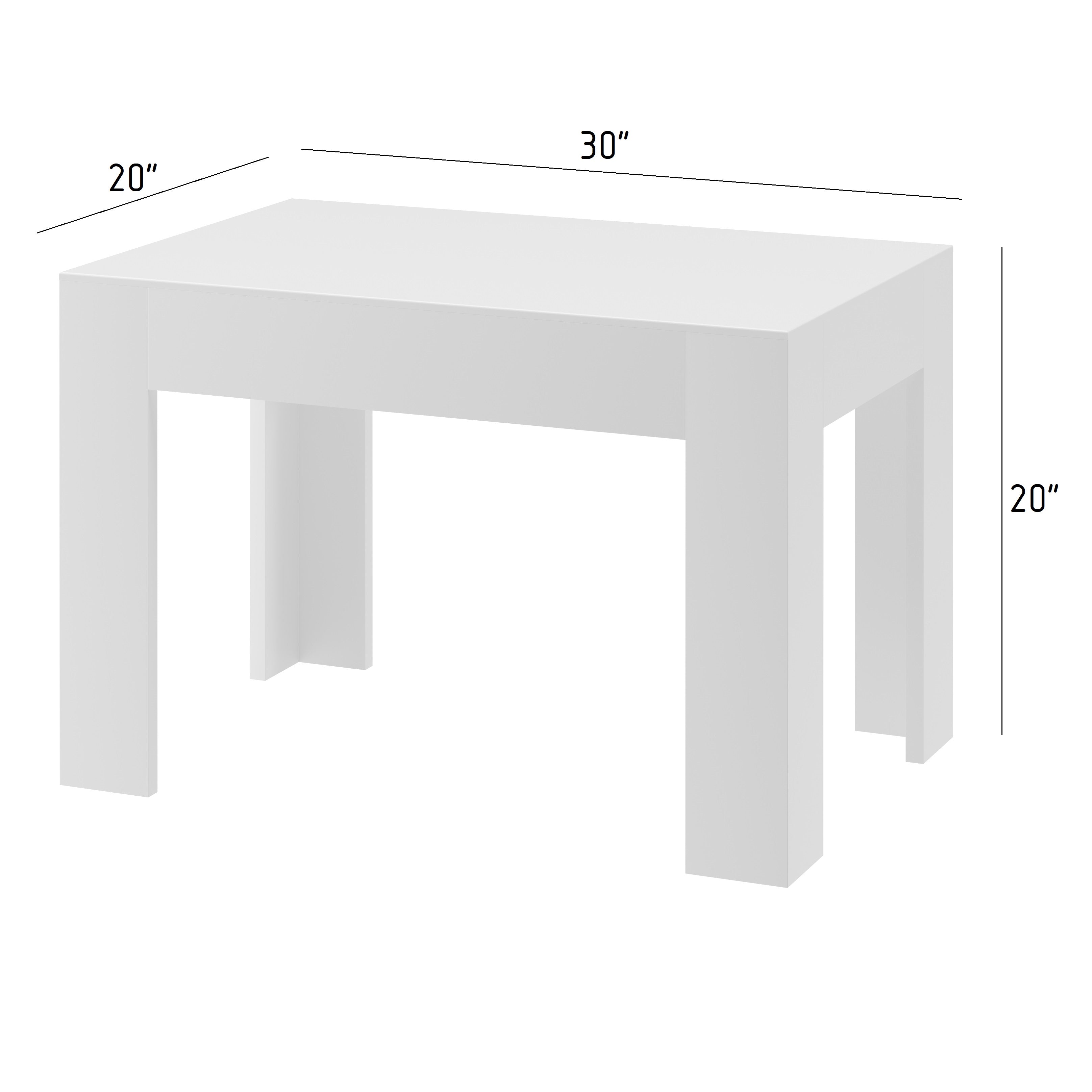 Side Table 30 in. W- 20 in. D-20 in. H