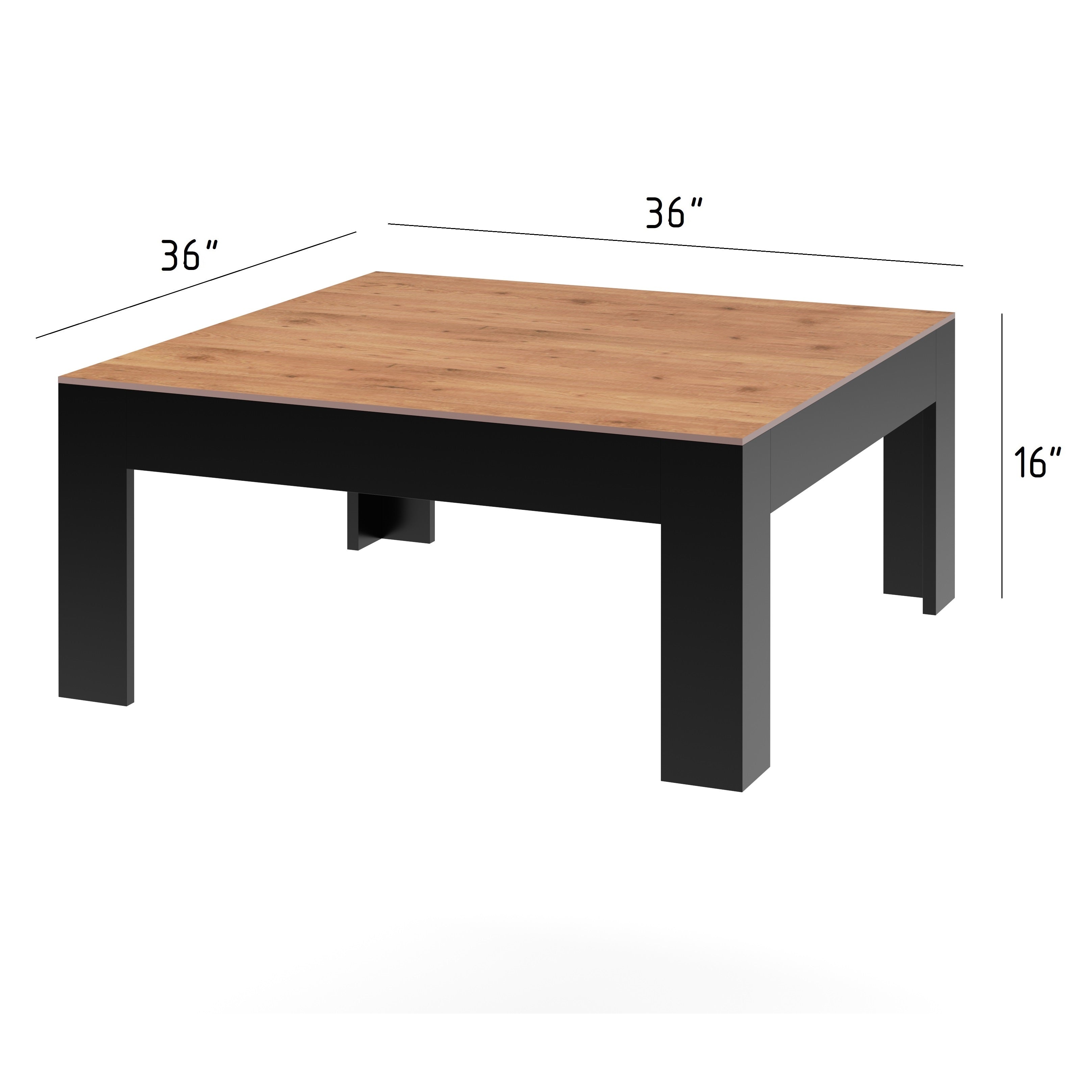 Outdoor Coffee Table, Lifetime Warranty, 36 in. W- 36 in. D-16 in. H