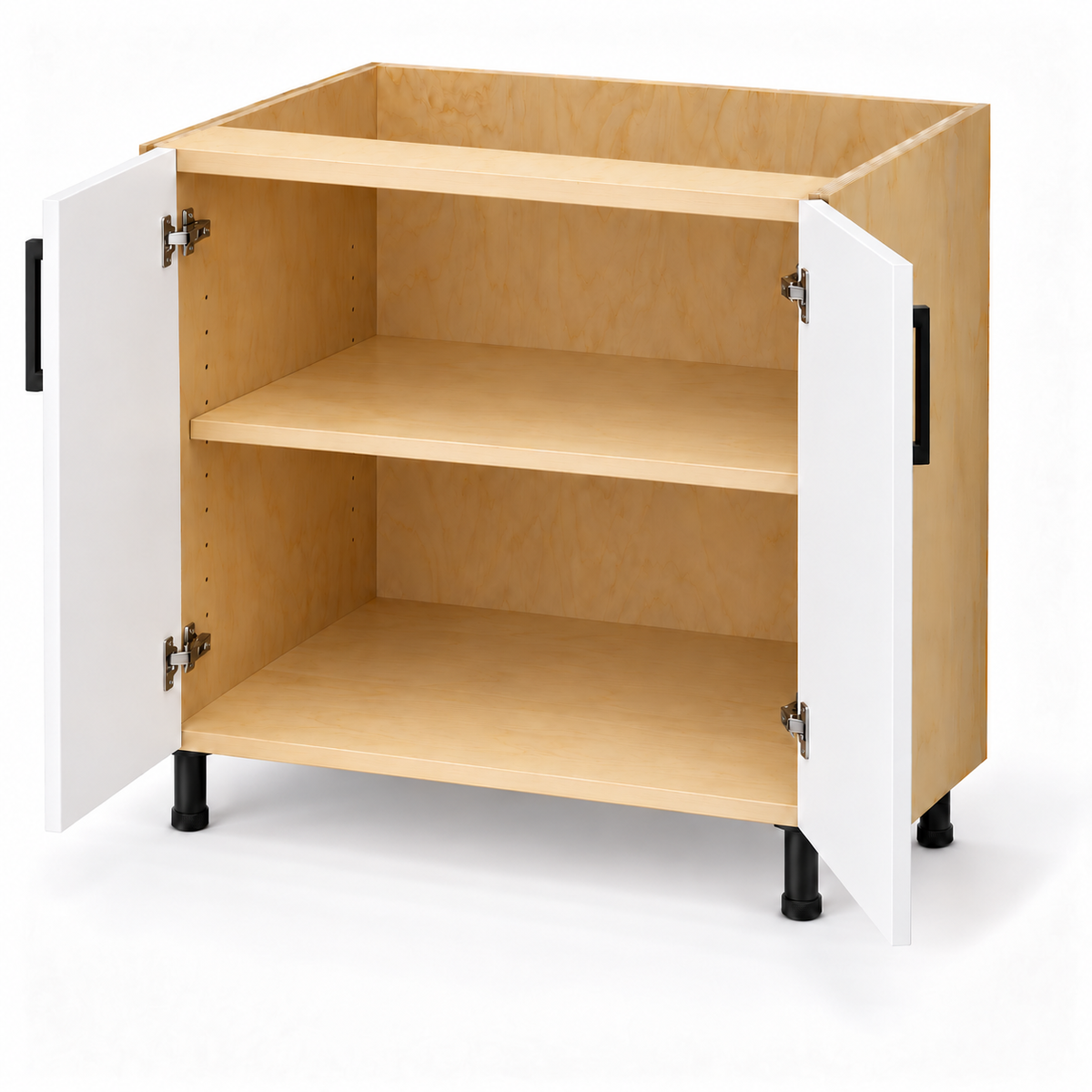 Garage Full Height Door Base Cabinet 30"/36"Wide, Birch Plywood Box