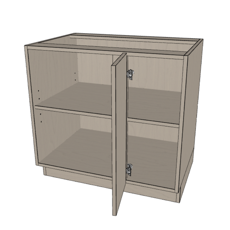 Blind Corner Base Kitchen Cabinet 36"/42" Wide.