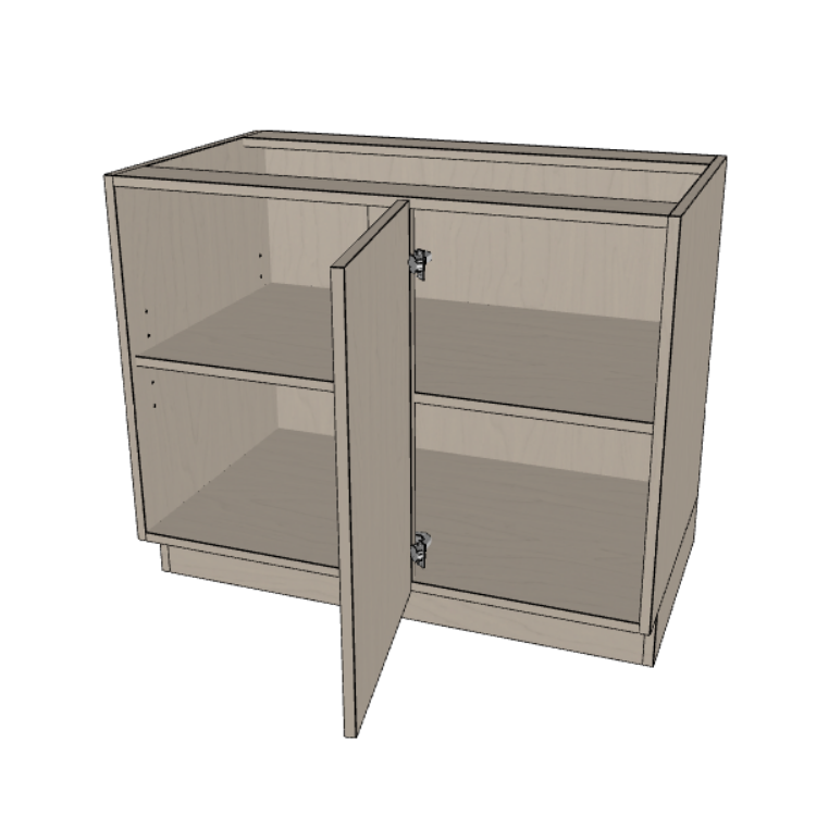 Blind Corner Base Kitchen Cabinet 36"/42" Wide.