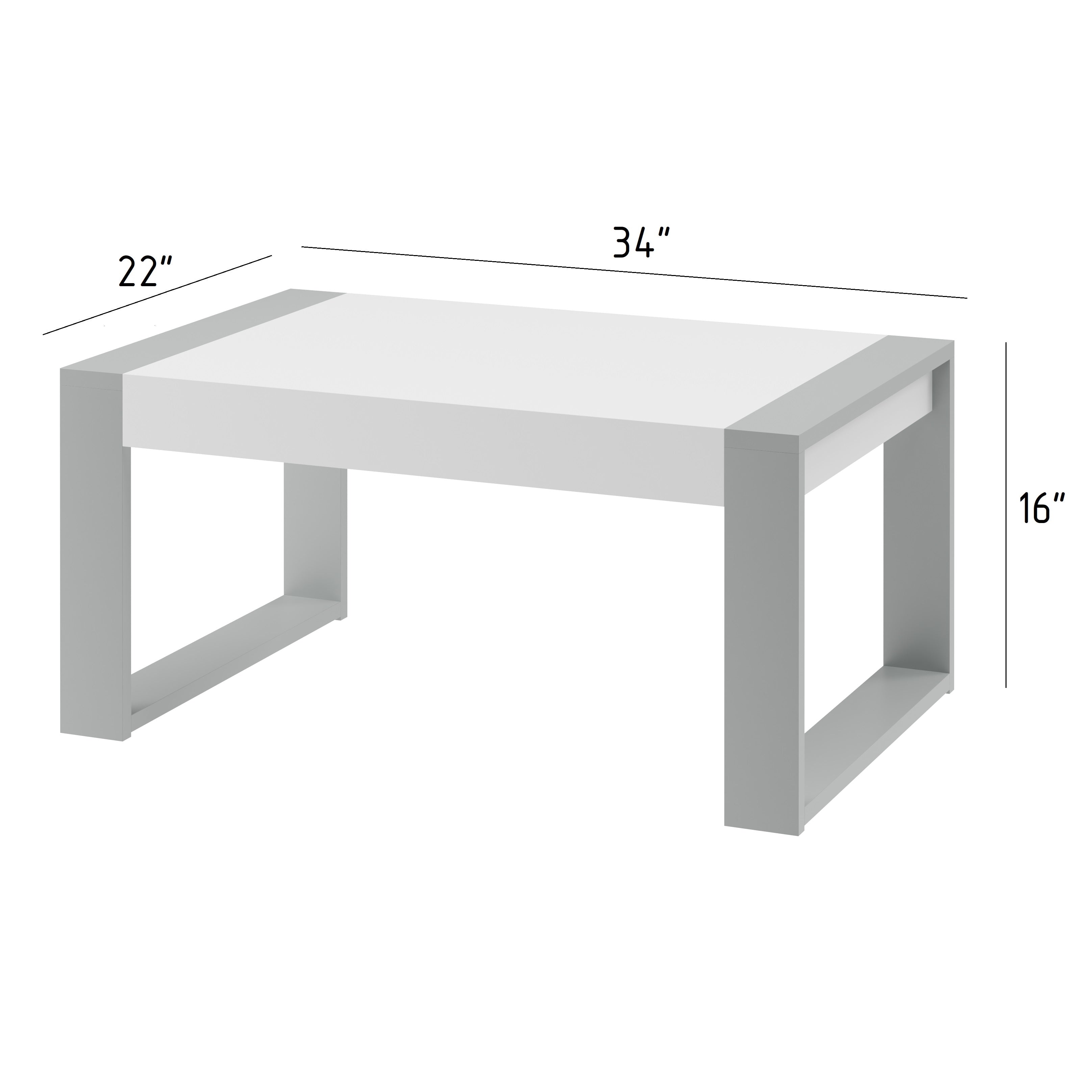 Coffee Table 34 in. W- 22 in. D-16 in. H