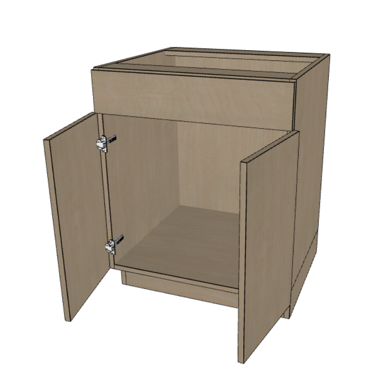 Sink Base Kitchen Cabinet 24"/27"/30"/33"/36"/39"/42" Wide.