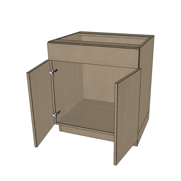 Sink Base Kitchen Cabinet 24"/27"/30"/33"/36"/39"/42" Wide.