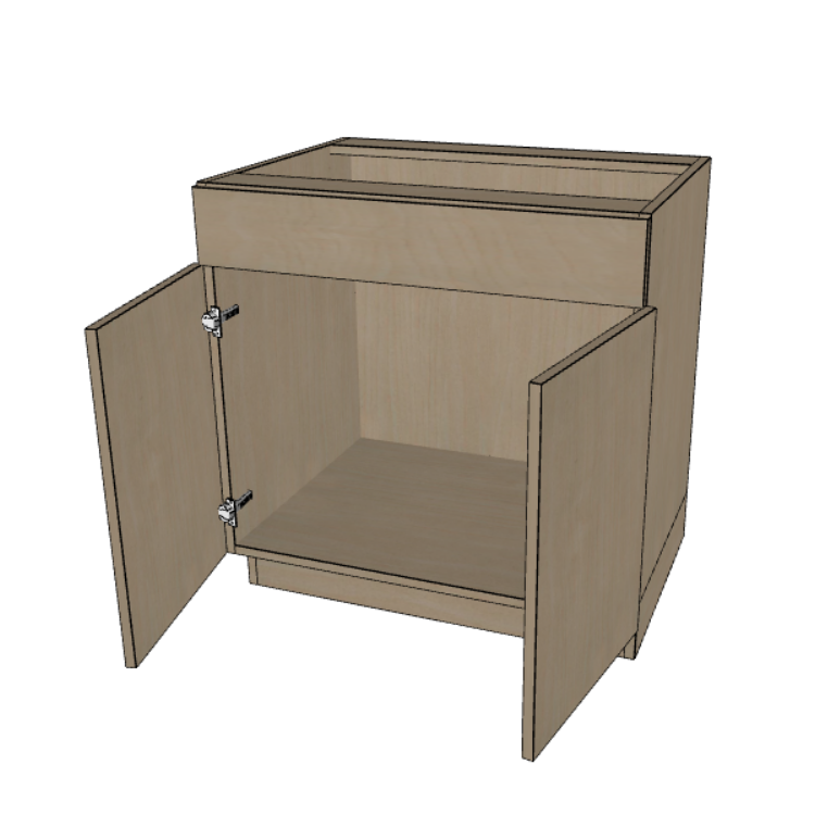 Sink Base Kitchen Cabinet 24"/27"/30"/33"/36"/39"/42" Wide.