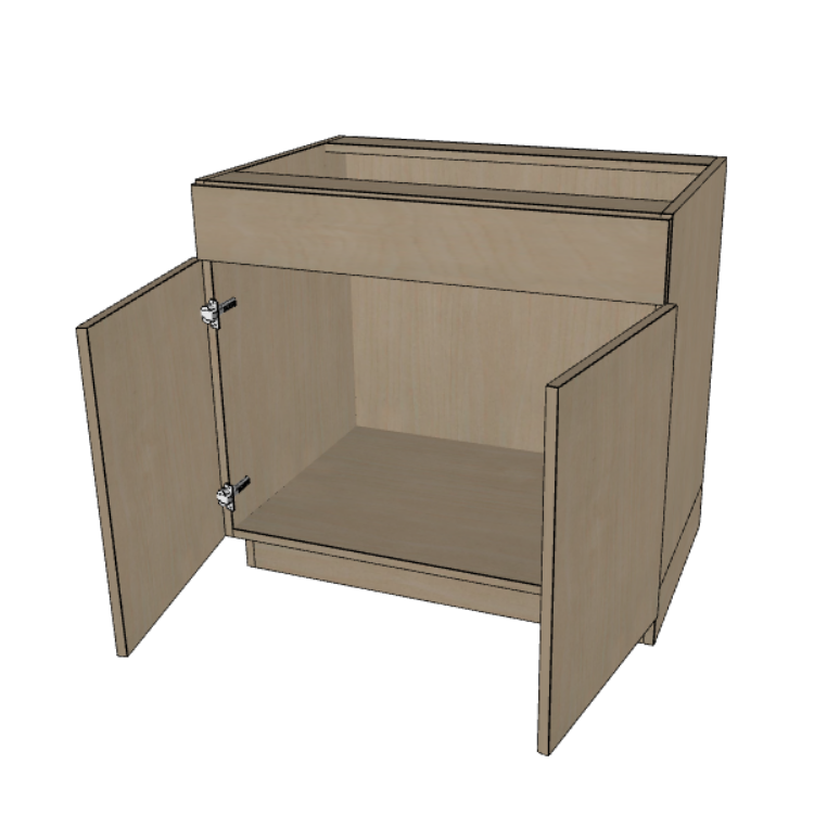 Sink Base Kitchen Cabinet 24"/27"/30"/33"/36"/39"/42" Wide.