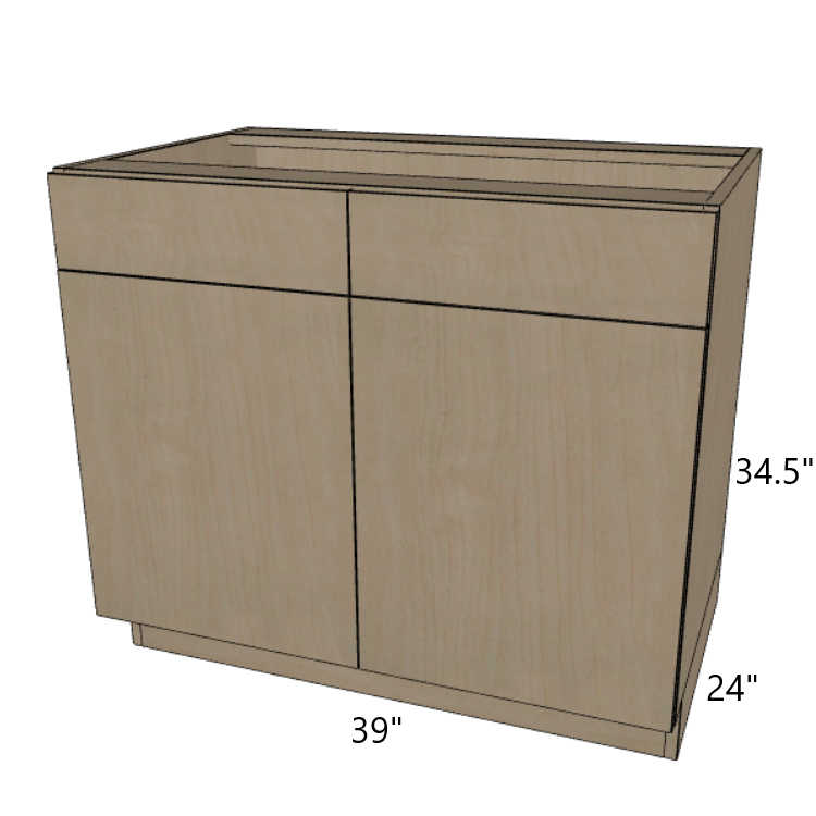 Sink Base Kitchen Cabinet 24"/27"/30"/33"/36"/39"/42" Wide.