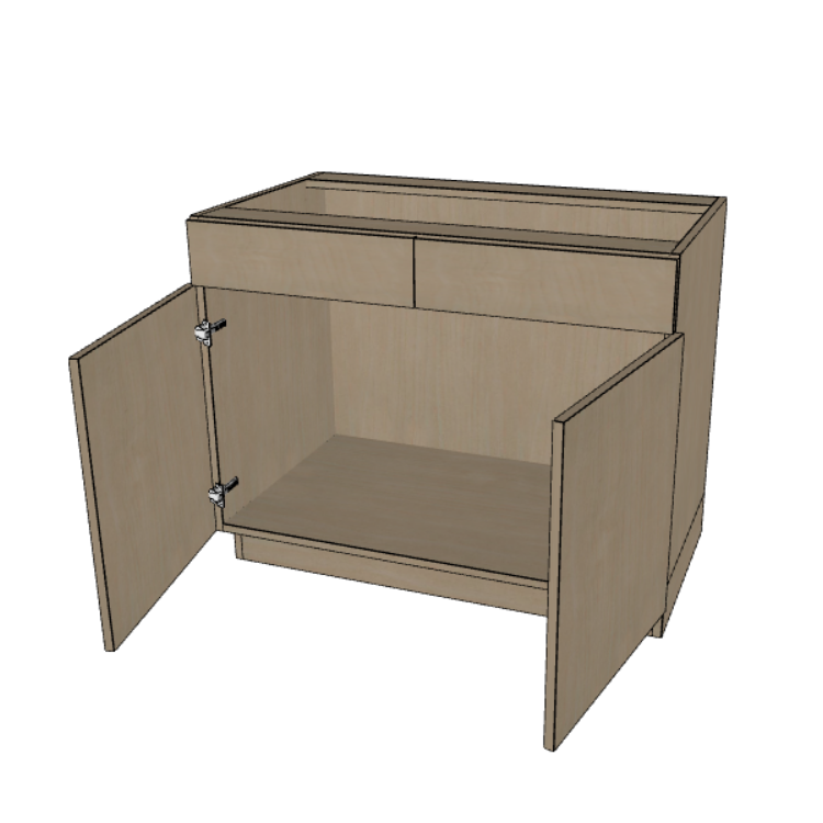 Sink Base Kitchen Cabinet 24"/27"/30"/33"/36"/39"/42" Wide.