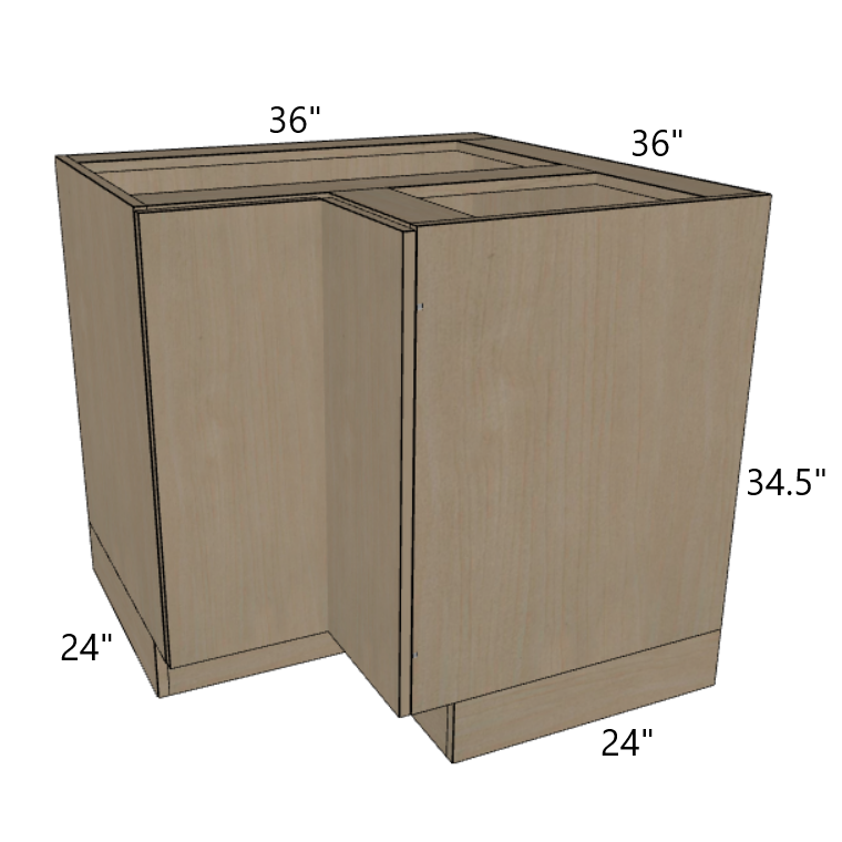 Lasy Susan Corner Base Kitchen Cabinet 36" Wide.