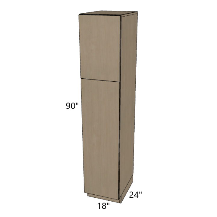 Single Door Pantry Cabinet 18" Wide, 84"/90"/96" High.