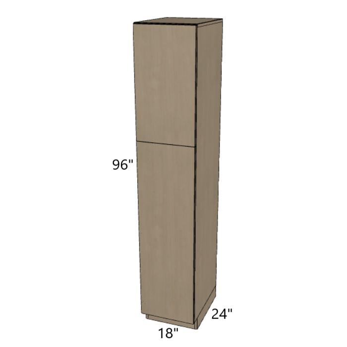 Single Door Pantry Cabinet 18" Wide, 84"/90"/96" High.