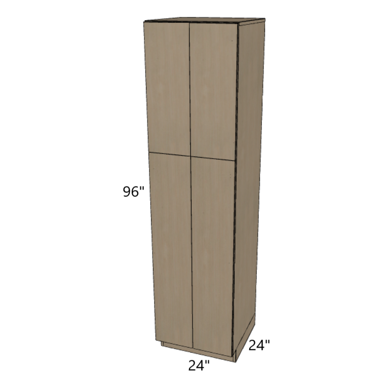 Double Door Pantry Cabinet 24" Wide, 84"/90"/96" High.