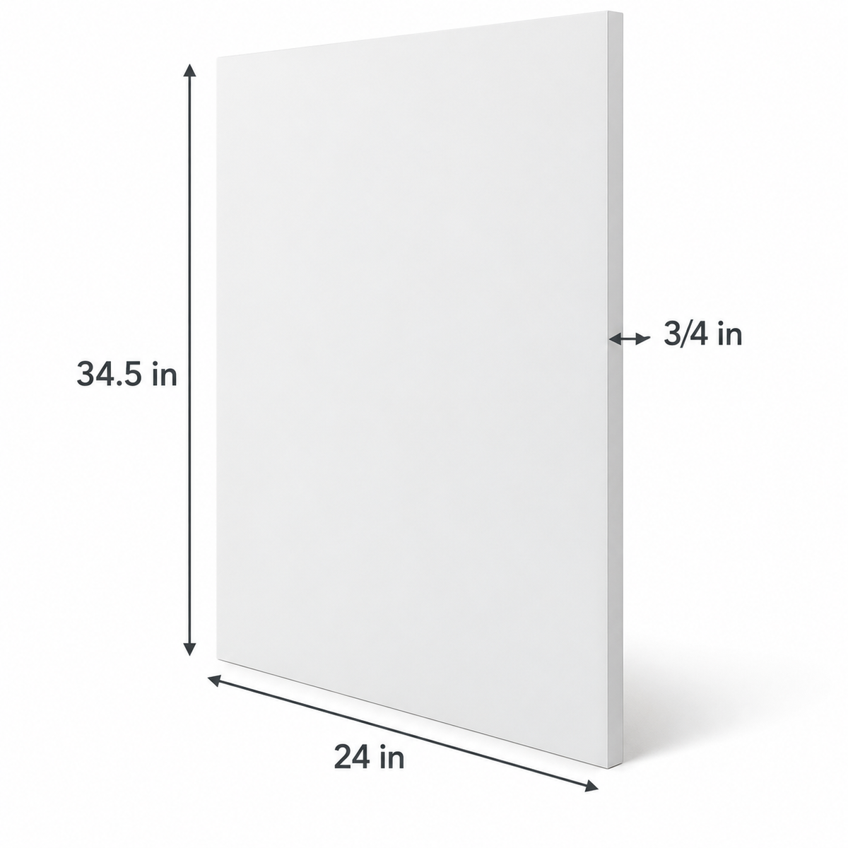 White Melamine End Panel