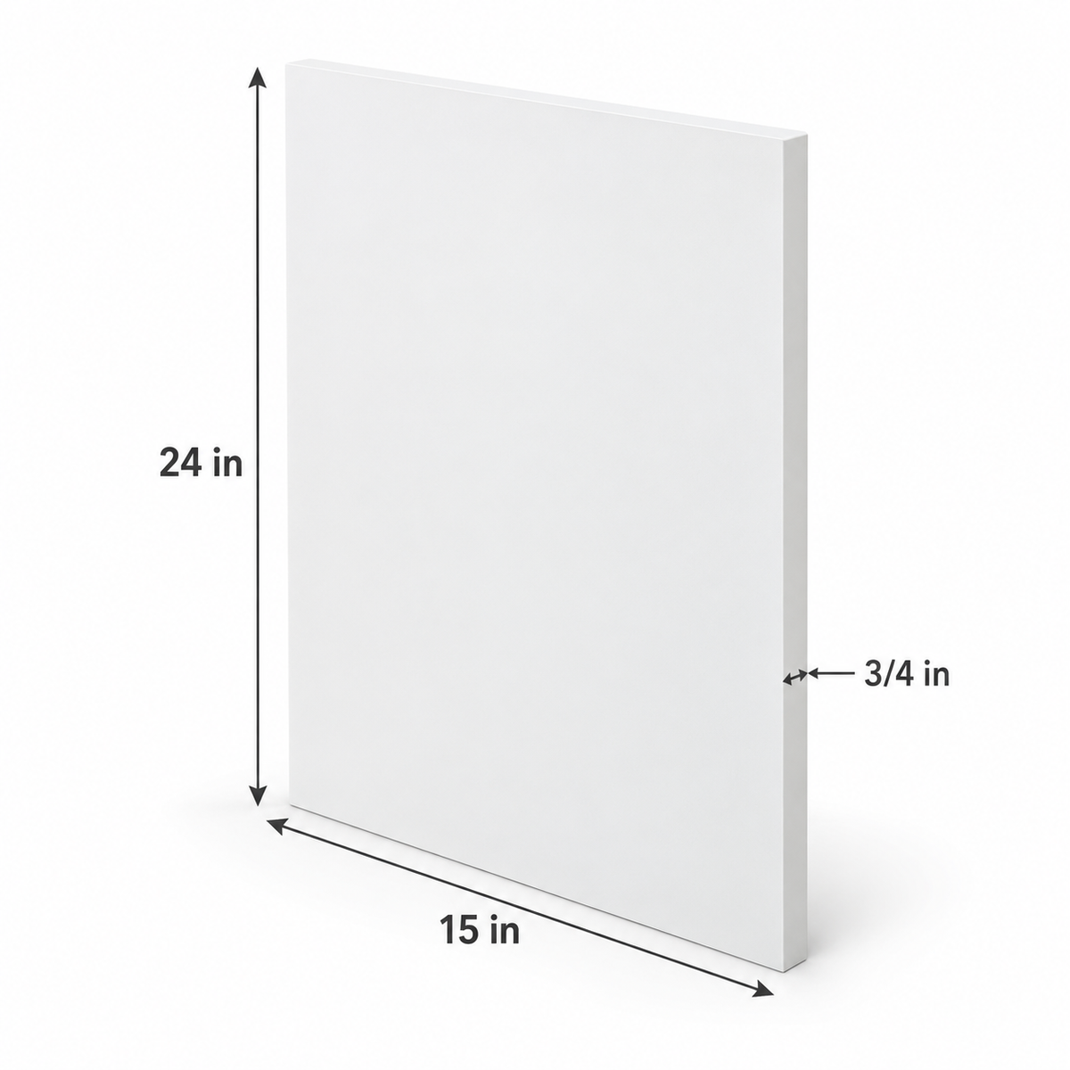 White Melamine End Panel