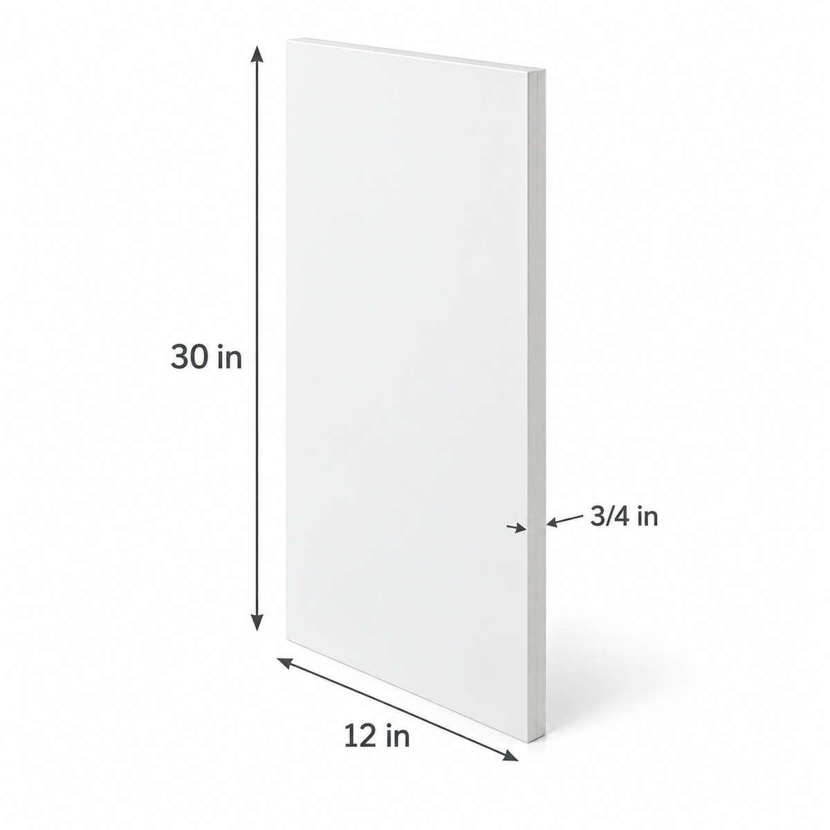 White Melamine End Panel