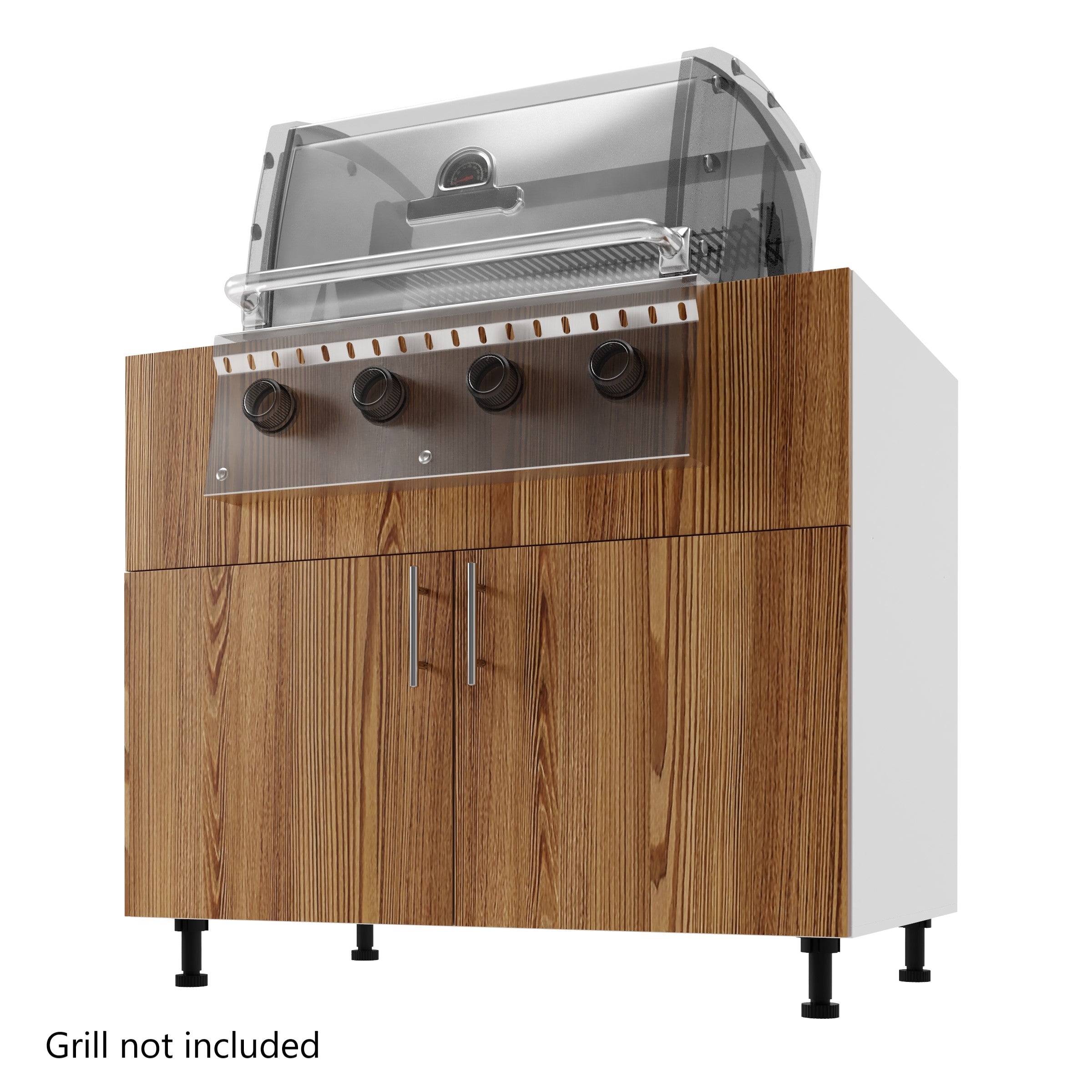 Base Kitchen Cabinet Island Back Grill Base 42 in. x 24 in. x 34.5 in