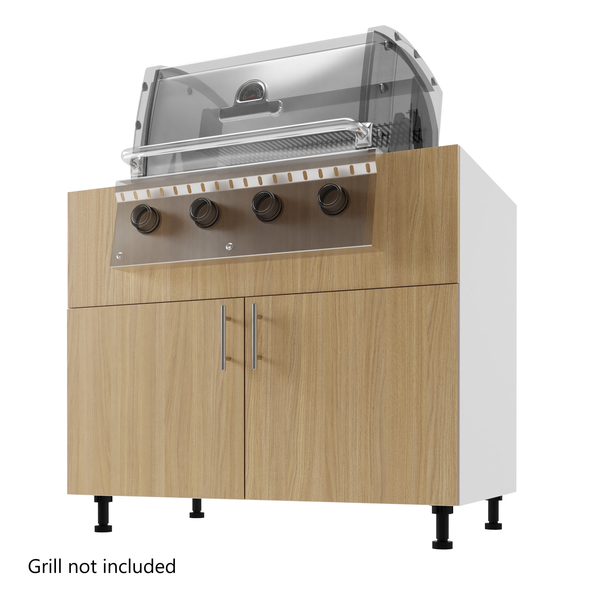 Base Kitchen Cabinet Island Back Grill Base 42 in. x 24 in. x 34.5 in