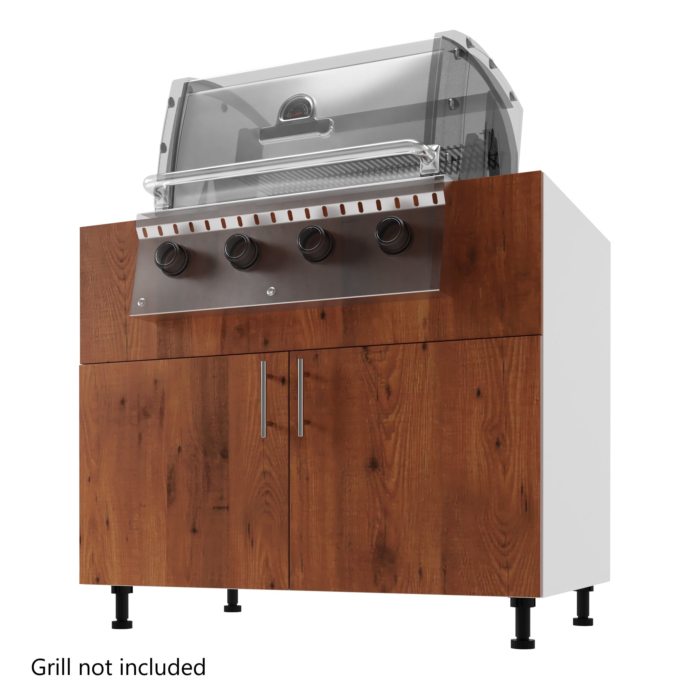 Base Kitchen Cabinet Island Back Grill Base 42 in. x 24 in. x 34.5 in