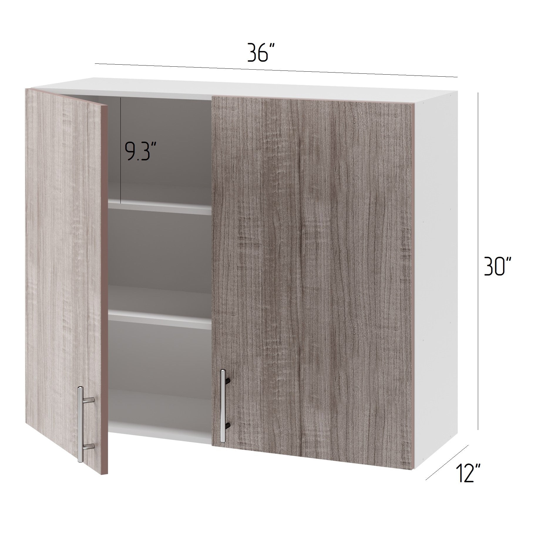 Wall Kitchen Cabinet 36 in. W x 12 in. D x 30 in. H