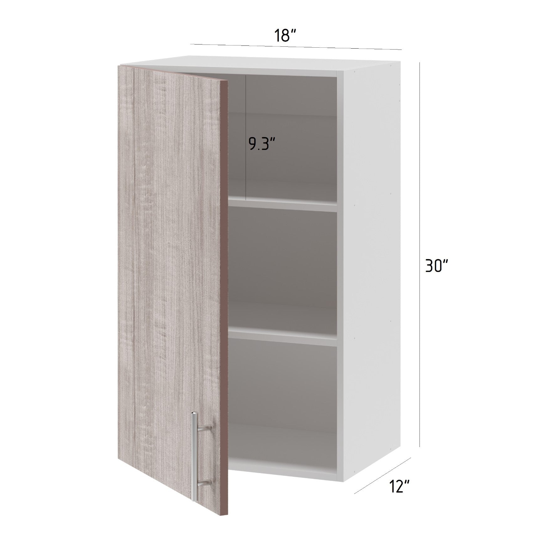 Wall Kitchen Cabinet 18 in. W x 12 in. D x 30 in. H