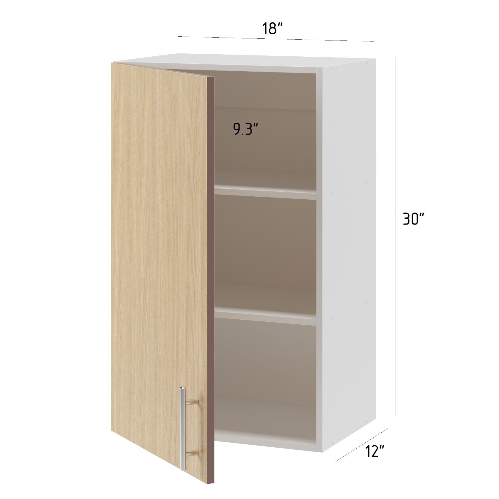 Wall Kitchen Cabinet 18 in. W x 12 in. D x 30 in. H